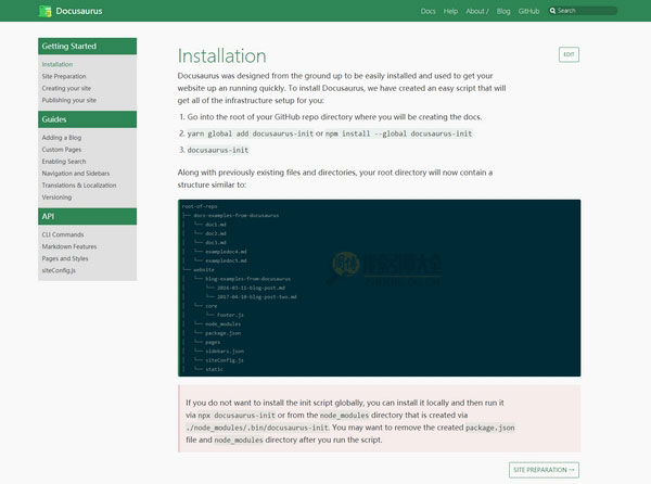 Docusaurus:免费开源静态网站建站工具缩略图2