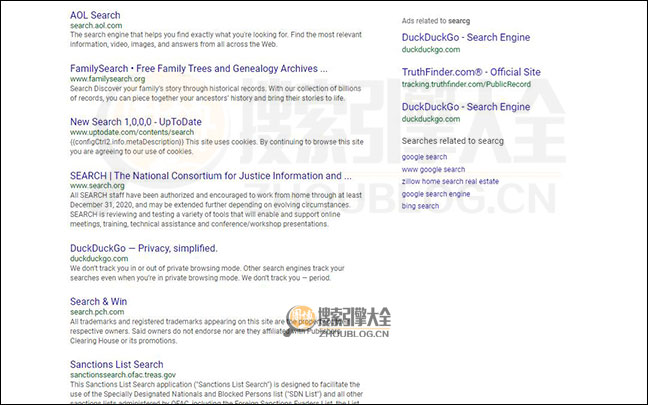 Discretesearch搜索结果页面图2