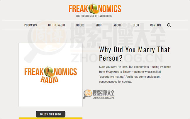 Freakonomics首页缩略图