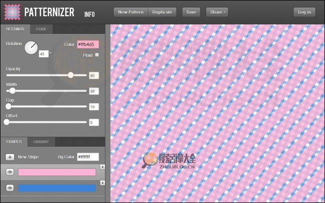 Patternizer首页缩略图