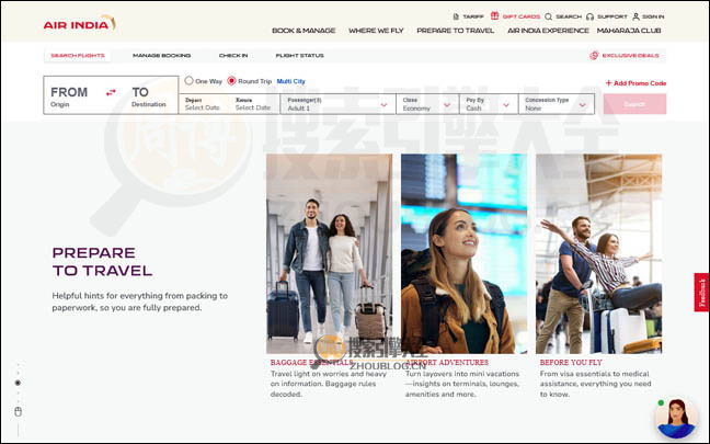 AirIndia.in首页缩略图2