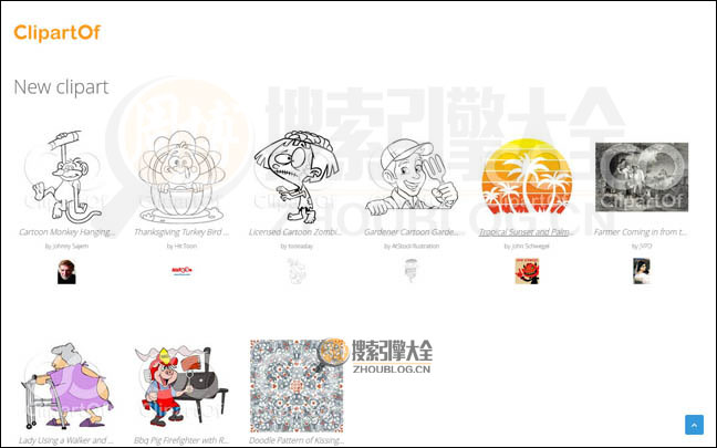 Clipartof首页缩略图