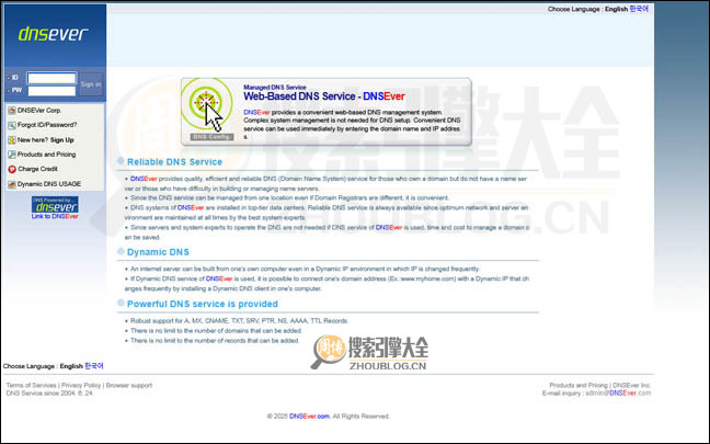 Dnsever首页缩略图