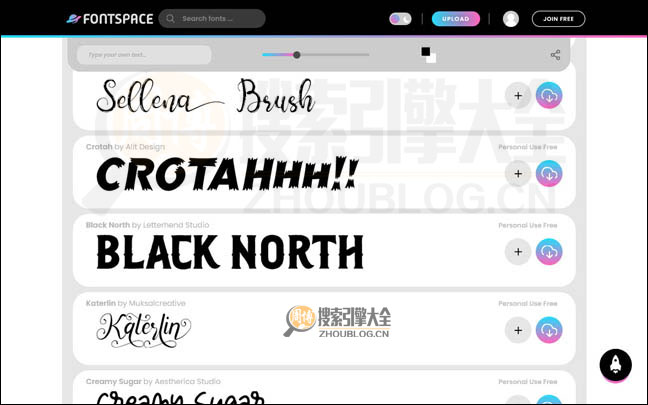 FontSpace首页缩略图2