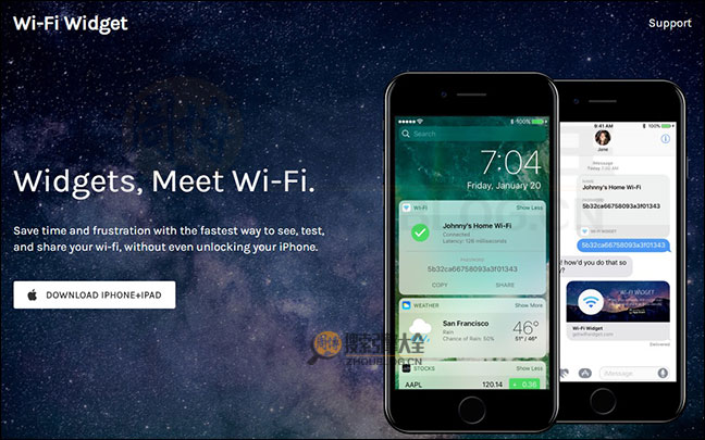 WifiWidget：无线密码一键分享应用【美国】