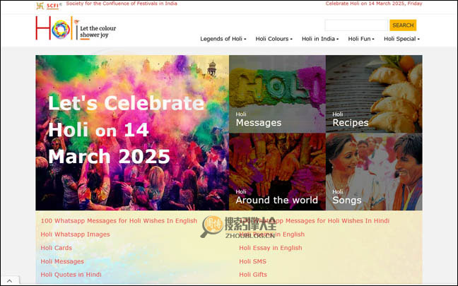 HoliFestival：印度洒红节官网