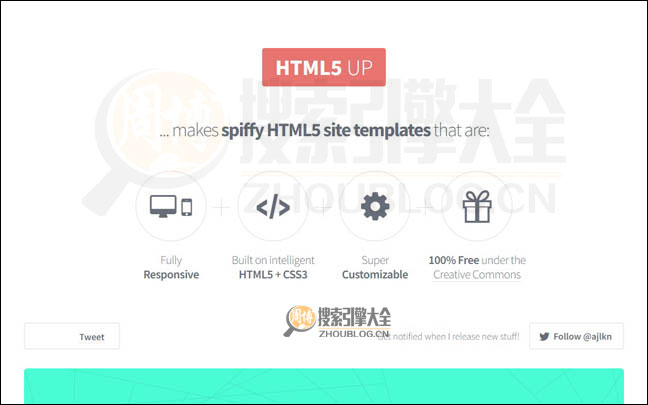 Html5UP首页缩略图