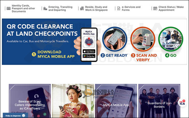 ICA.GOV.SG首页缩略图2