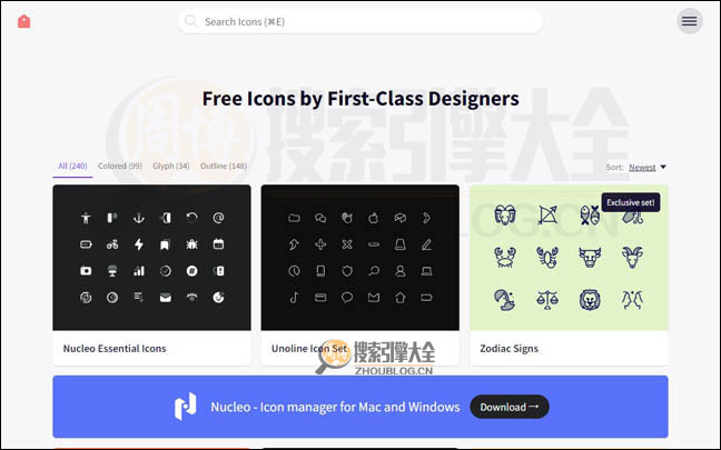 IconStore首页缩略图