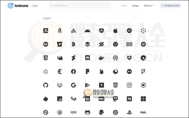 iOnicons：免费开源矢量图标集【美国】