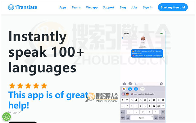 iTranslate：多语种交流翻译应用【美国】