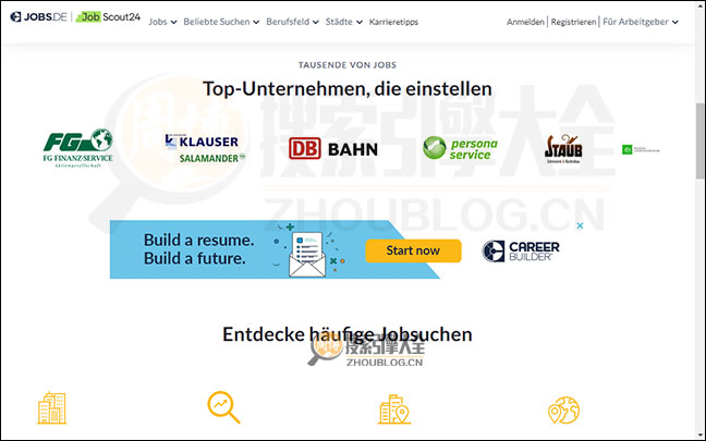 Jobs.de首页缩略图2