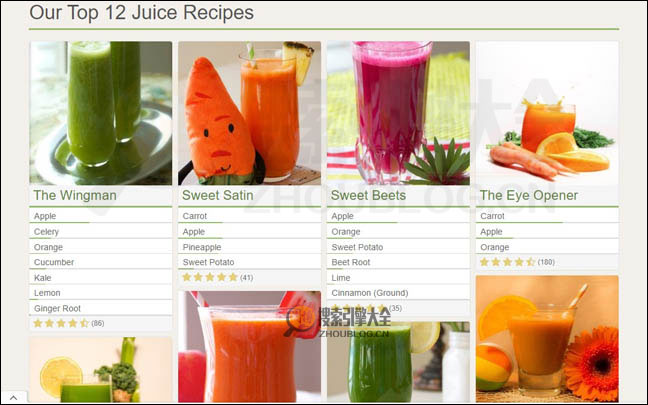 JuiceRecipes首页缩略图2