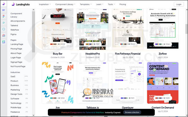 LandingFolio首页缩略图2