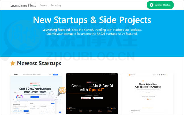 LaunchingNext：初创公司目录网【美国】