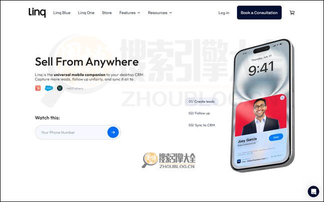 LinqApp：辅助桌面 CRM 的通用移动应用程序