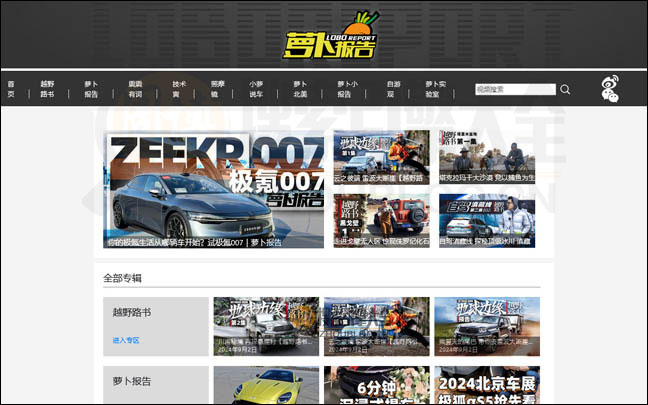 萝卜报告首页缩略图