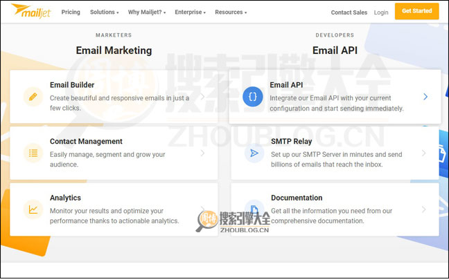 MailJet首页缩略图2