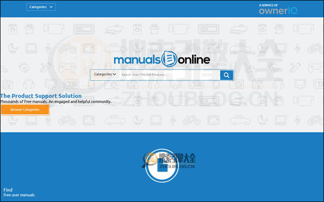 ManualsOnline首页缩略图