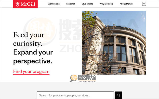 Mcgill.ca首页缩略图