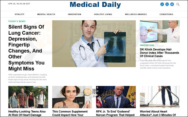 MedicalDaily首页缩略图