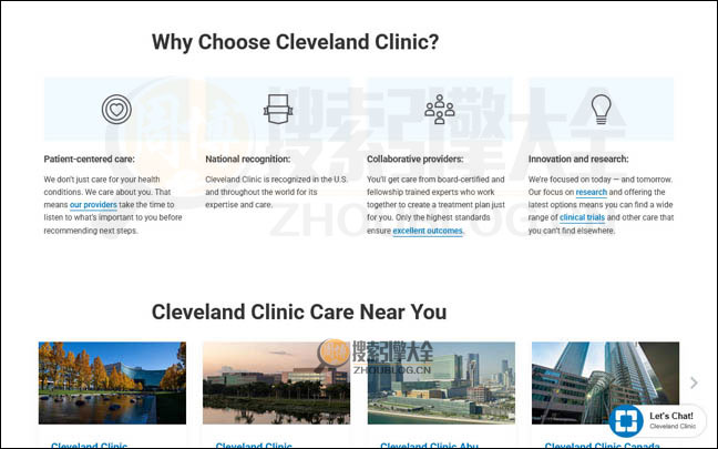 CleveLandClinic首页缩略图2