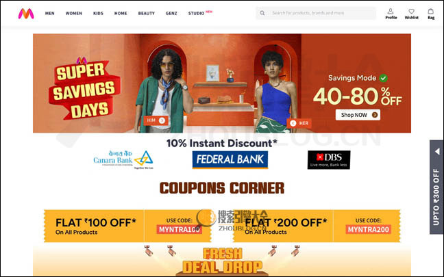 Myntra：印度时尚与生活方式门户