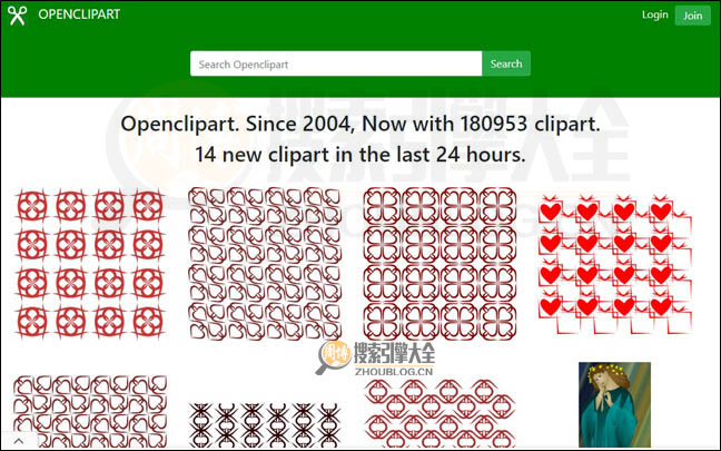 OpenClipart首页缩略图