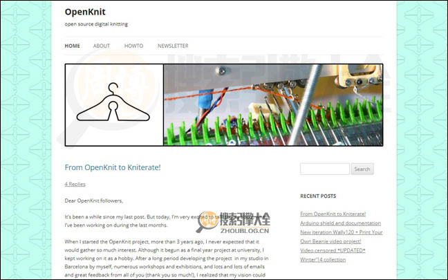 OpenKnit首页缩略图
