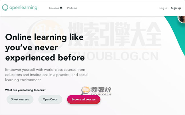 OpenLearning首页缩略图