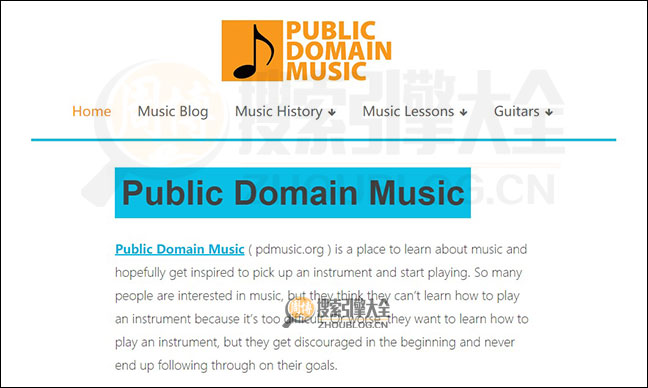 PDmusic首页缩略图