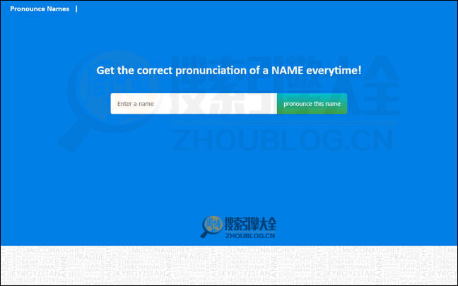 PronounceNames首页缩略图