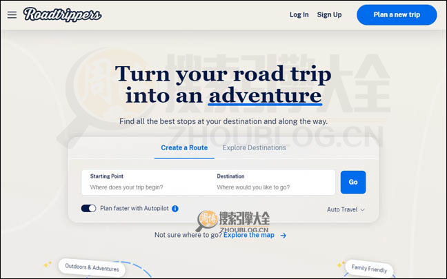 RoadTrippers：公路旅游地图标注网【美国】