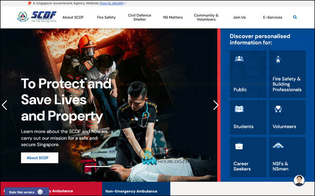 Scdf.gov.sg：新加坡民防部队