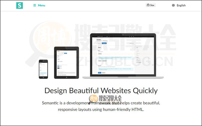 Semantic-ui首页缩略图2