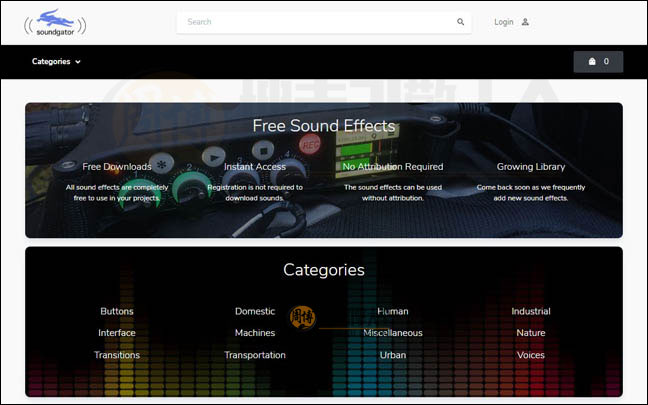 SoundGator：免费音效素材分享网【美国】