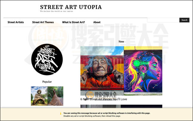 StreetArtutopia首页缩略图