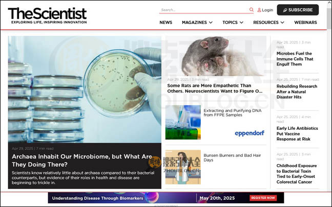 TheScientist首页缩略图