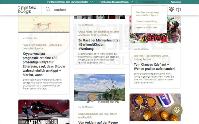 Trusted Blogs搜索结果页面图2