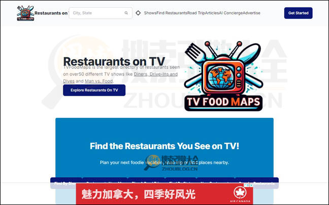 TvFoodMaps首页缩略图