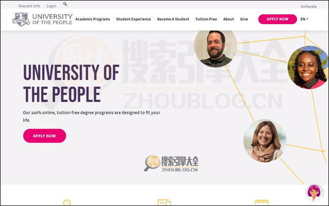 UoPeople首页缩略图