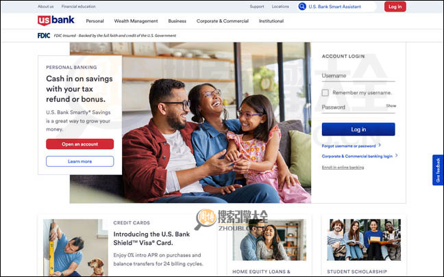 UsBank首页缩略图