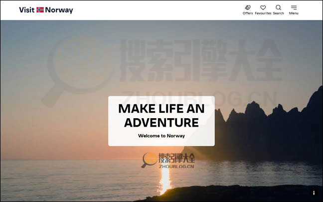 VisitNorway首页缩略图