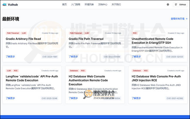 Vulhub首页缩略图2