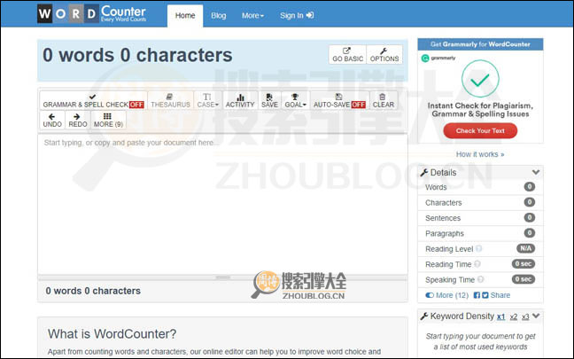 WordCounter：在线英文字数统计工具【美国