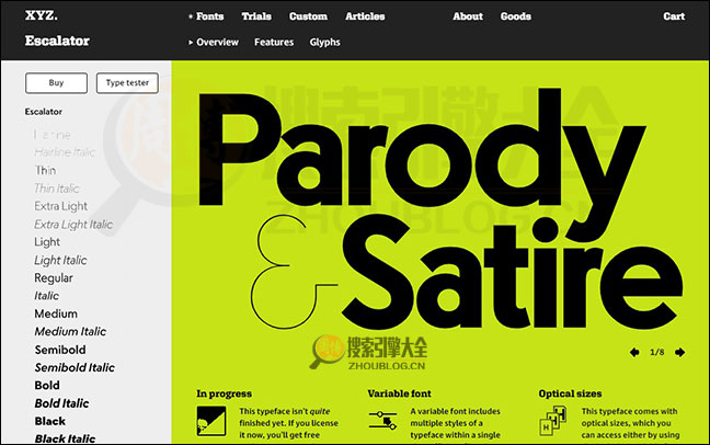 XYZType：可测试的英文字体定制网【美国】